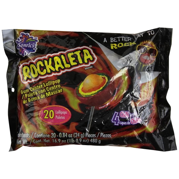 Sonrics Rockaleta Candy Bag 20 Pc - Pack Of 10