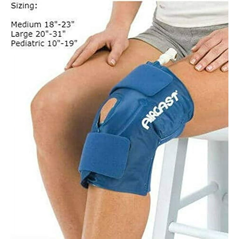 DJO AIRCAST CRYO/Cuff Knee Cuff For Swelling & Pain Relief - Large Size, Anatomic Fit