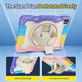 thumbnail image 5 of 3in1 Rotating Stand Case for iPad Pro 11 inch 4th/3rd/2nd Gen (2022/2021/2020) with Hand/Shoulder Strap, Shockproof Rugged, Pink, 5 of 7