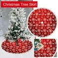 thumbnail image 6 of Antqov Christmas Tree Skirt 35" Tree Skirts for Christmas Tree Printed with Snowflake Rustics Soft Tree Mat Bottom for Christmas Holiday Party Decorations, 6 of 6