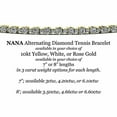 thumbnail image 4 of CVD Diamond Tennis Bracelet Lab Created diamond 3.1mm-4.66ctw 8"-10kt yellow gold, 4 of 4