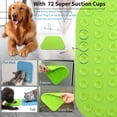 thumbnail image 3 of Dog Licking Mat with Suction Cups - Food Slow Feeder Pad for Dog Anxiety Relief(Green), 3 of 7