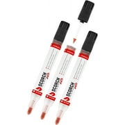 Scorch Marker Pro, Non Toxic Chemical Wood Burning Pen - Heat Sensitive, Double-Sided Marker for Wood and Crafts - Bullet Tip and Foam Brush for Easy Application - New Improved Formula (3 Pack)