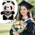 thumbnail image 2 of XIANXIAN 9.8'' Panda Dolls with Graduation Cap Scarf, Soft Stuffed Plush Animal Toys Plushies Birthday Gifts for Her/Girlfriend Lover Mom Kids (Panda), 2 of 5