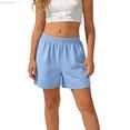 thumbnail image 2 of Liyamei Girls Breathable Sport Shorts with Elastic Waist for Summer Play Size 5-16,Blue, 2 of 7