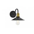 thumbnail image 1 of Living District Etude Midcentury Modern Brass Black 1 Light E26 Wall Sconce, 1 of 1