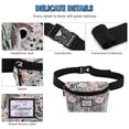 thumbnail image 4 of HAWEE Fanny Packs for Women - Slim Yet Spacious Waist Pack with Headphone Cord Access - Lightweight Fannie Hip Bag Great for Hiking, Walking, Biking, Running, Travel, 4 of 7