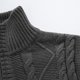 thumbnail image 5 of pstuiky Camisas para hombre de manga larga, Suéter de solapa de color sólido para hombre, suéter de punto, suéter informal cálido de manga larga para hombre camisetas de hombre l, 5 of 7