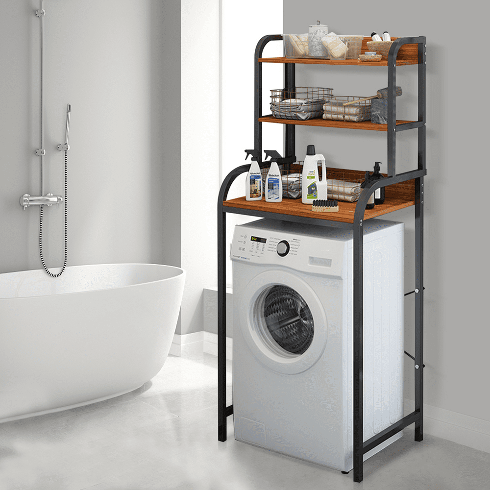 4 Tier Wood+Metal Bathroom Space Saver Over The Toilet ...
