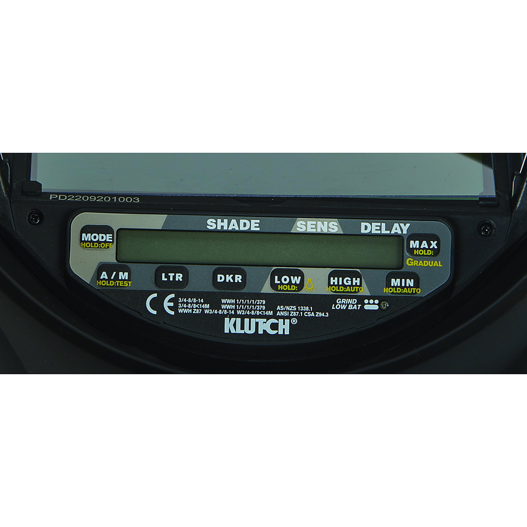 Klutch MonsterView Panoramic 2700 Auto-Darkening Welding Helmet with Grind Mode