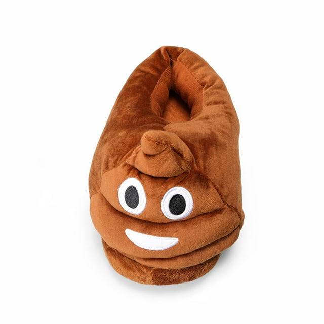 Hicooer COMFYHOME Cute Poop Shape Plush Slippers for Cozy Comfort