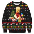 thumbnail image 1 of Sudaderas con capucha navideñas para hombre, ropa con gráficos divertidos de animales, camisetas de manga larga, sudaderas con capucha de gran tamaño, ropa navideña para hombre 2023, 1 of 4