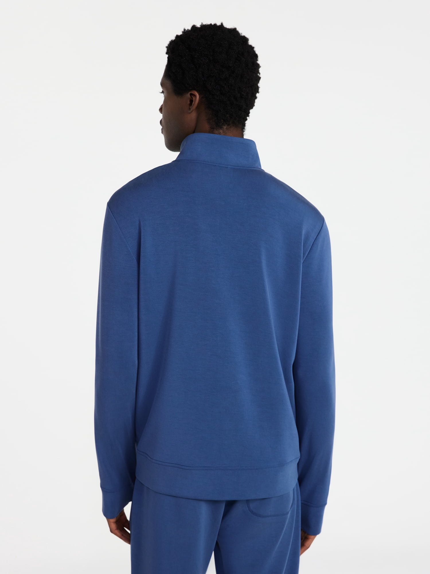 Athletic Works Men's Scuba Knit Quarter Zip Sweatshirt, Sizes S-3XL