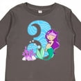 thumbnail image 4 of Inktastic Third Birthday Mermaid Girls Long Sleeve Toddler T-Shirt, 4 of 5