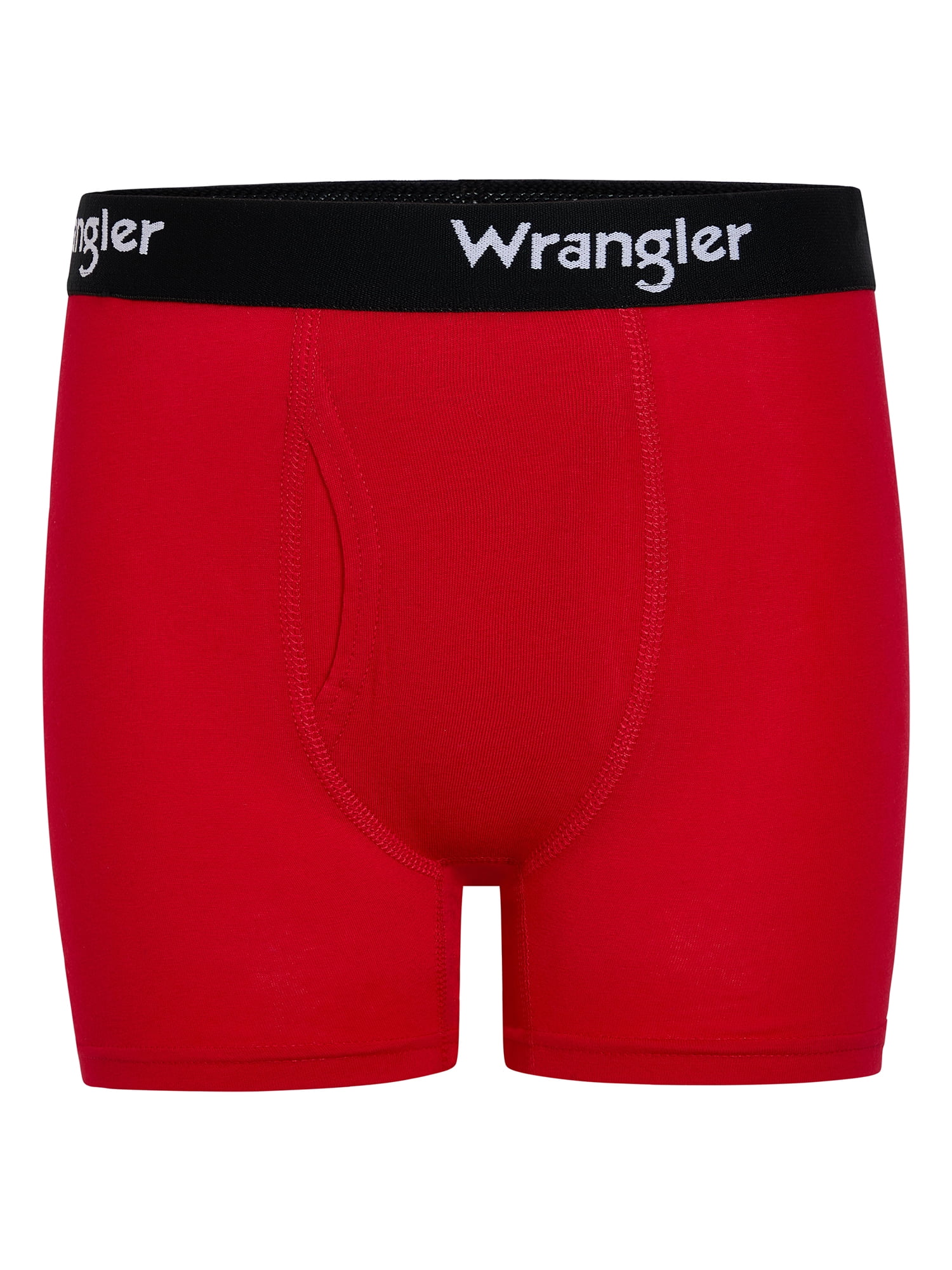 Wrangler Boys' Cotton Boxer Briefs, Soft Boys Underwear w/ 4-Way Stretch, Small, 5-Pack
