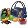 thumbnail image 3 of Honeii Navy Blue Marble Print Cooler Bag Insulated, Large Leakproof Soft Sided Portable Cooler Bag,Lunch Box Lunch Bag, 3 of 6