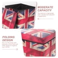 thumbnail image 4 of Miangastore Tabouret de Rangement Drapeau Britannique Pliant Ottoman de Rangement pour Salon Chambre, 4 of 8