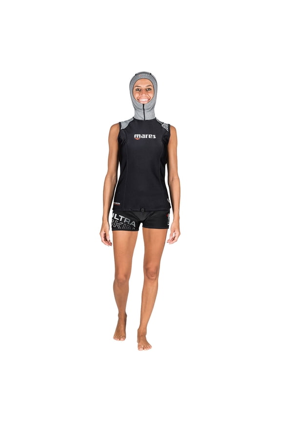 Ultra Skin Women's Sleeveless Vest with Hood