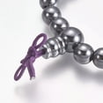 thumbnail image 3 of QQTDFG Non-magnetic Synthetic Hematite Stretch Bracelet Round 2inches(50mm) Z172-default, 3 of 3