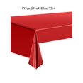 thumbnail image 2 of 1pc Solid Color Disposable Table Cover, Rose Gold Disposable Tablecloth, For Party, 2 of 3