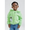 thumbnail image 3 of Sesame Street Oscar the Grouch Cozy Sherpa Zip Up Cosplay Hoodie Infant to Little Kid, 3 of 4