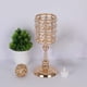 thumbnail image 3 of Candelabro cilíndrico de cristal dorado para decoración de hoteles 10x23cm, 3 of 9