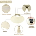 thumbnail image 4 of Adult Open Top Sun Visor Solid Color Sun Hat Women‘S Hat Adjustable Bare Head Beach Hat, 4 of 4