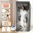 thumbnail image 5 of Naipo Portable Steam Sauna Box for Home Spa, Indoor Sauna Tent with 3L 1000W Steamer Remote Control and Foldable Chair, 2.6’x 2.6’x 6’, 5 of 8
