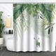 thumbnail image 1 of Cortina de baño, cortina de ducha de plantas verdes, impermeable y a prueba de moho, impresión digital 3D, partición de cortina de baño de bosque, no requiere perforación, xtl985, 120*180, 1 of 1