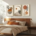 thumbnail image 2 of d Boho Canvas Wall Art Set of 3 Abstract Geometric Art Prints for Living Room, Hallway, Bedroom, Office, 24x36 Inch, 2 of 7