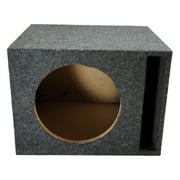 American Sound Connection Single 10 Vented Subwoofer Enclosure Loudspeaker Cabinet, Black