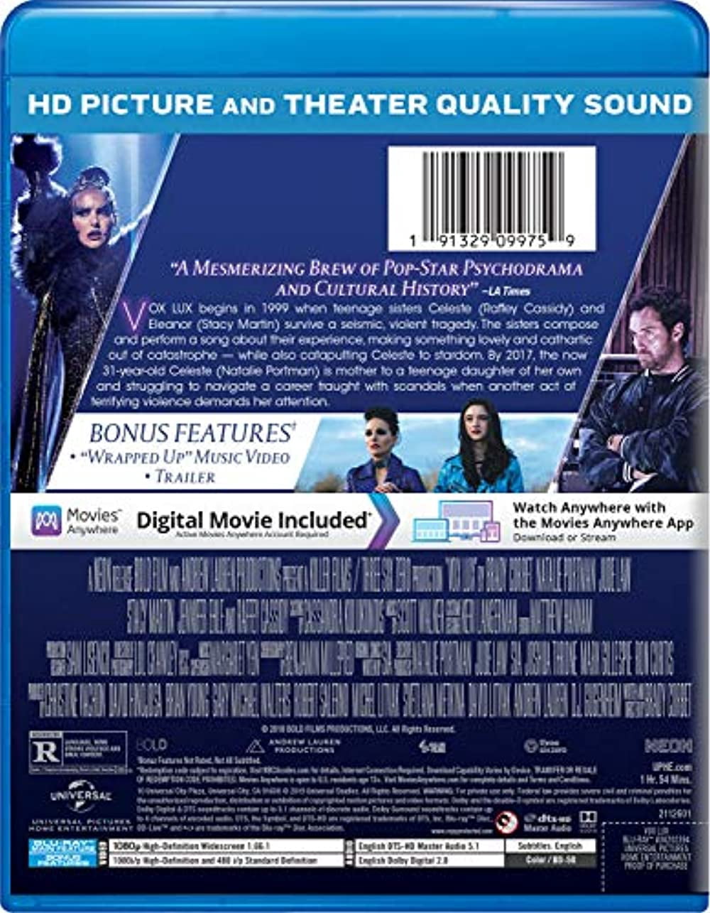 Vox Lux (Blu-ray + Digital Copy), Universal Studios, Drama