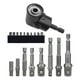 thumbnail image 4 of Adaptador de taladro en ángulo de 1/4 , herramienta de extensión de eje Flexible, regalo con juego de extensión de enchufe de 10 Bits, soporte Corto, 4 of 8