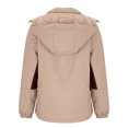 thumbnail image 4 of Ofreoo Womens Jacket Solid Color Pocket Zipper Keep Warm Outdoor Coat The Hottest Gifts, 4 of 6