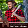 thumbnail image 5 of Ax Head Cover - Small Hatchet Head Cover and Protector, Thicken Ax Head Cover and Protector, Metal Buckle, Waist Hanging, Universal, Outdoor and Garde, 5 of 5