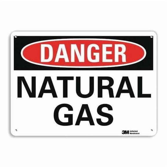 Lyle Danger Sign,10 in x 14 in,Aluminum U3-1807-RA_14X10