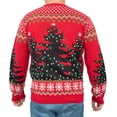thumbnail image 2 of Bob Ross Happy Little Xmas Trees Ugly Christmas Sweater, 2 of 3