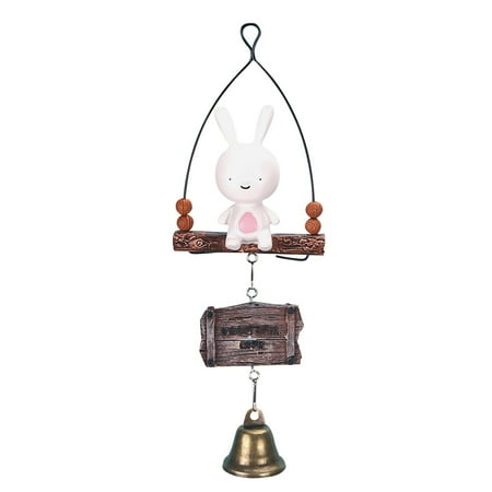 

ZTTD Creative Log Cabin Wind Chimes Student Bedroom Color Wooden Room Pastorals Pendant A