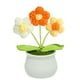 thumbnail image 1 of Puntoco Flor Artificial De Punto Amarillo De Flor De Hojaldre, Decoración Del Hogar, 1 of 2