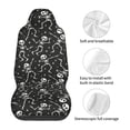 thumbnail image 5 of Sikiie Retro Skeleton Dancing On Halloween Party Car Seat Protector 2 Pack Car Seat Cushion Mat, Car Seat Covers for SUV, Truck, Van, 5 of 7