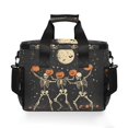thumbnail image 7 of FORMRS Insulated Cooler Bag 24 Cans Capacity Soft Leakproof Lunch Box with Side Pockets, Black Halloween Dancing Skeleton, 7 of 7