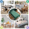 thumbnail image 4 of Green Skull Bat Pattern Rectangle Tablecloth 60"x84",Waterproof Polyester Rectangle Table Cloth, Wipeable Spillproof Polyester Tablecloth for Dining, Camping, Indoor and Outdoor, 4 of 5