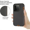 thumbnail image 5 of Entronix Heavy Duty Case Designed for Apple iPhone 16 Pro Max, Triple Layer Protection Shockproof Dropproof Dustproof Anti-Scratch Phone Case Cover for Apple iPhone 16 Pro Max, Orange, 5 of 5