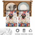 thumbnail image 5 of 4th of July Kitchen Towels Set of 2, Independence Day Patriotic Flowers Dogs Beige Absorbent Dish Towels for Kitchen, Microfiber Hand Towel, Quick Drying Tea Towel for Cleaning Decorative Dishcloths, 5 of 7