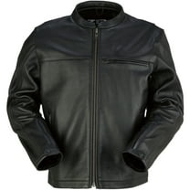 Z1R Munition Mens Leather Motorcycle Jacket Black MD