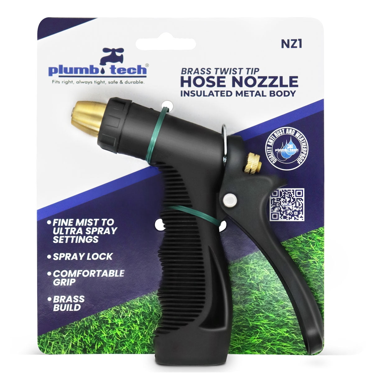 Plumb Tech® Twist Tip Pistol Garden Hose Nozzle