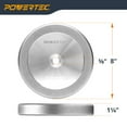 thumbnail image 4 of POWERTEC CBN Grinding Wheel 8 Inch 600 Grit, 1-1/4" Wide, 5/8" Arbor – 4-in-1 CBN Sharpening Wheel with 1/4" Radius Edge and Side Face for Bench Grinder (15706N), 4 of 7