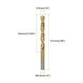 thumbnail image 2 of Uxcell Brad Point Drill Bit 6.5mm(1/4") Dia HSS4241 Twist Drill Golden, 2 of 6