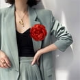 thumbnail image 6 of Rose Flower Brooches and Pins for Women Elegant Flower Pins | Flower Hair Clips for Women | Flower Brooches for Women Dress | Hair Accessories for Women | Rose Brooch Pin Hat Pins | Orange, 6 of 8