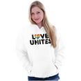 thumbnail image 3 of Love Unites Gay Pride Rainbow Heart Hoodie Sweatshirt Women Brisco Brands S, 3 of 4